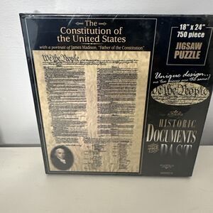 Historic Documents of the Past Puzzle The Constitution of United States NEW